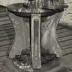 View of hand capstan at end of pier by main slipway