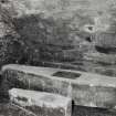 Detail of lead coffins