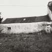 View of byre at north end of farmhouse from west