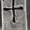 Early Christian cross-marked slab. Obverse.