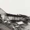 Detailed view from NE of warehouse during demolition