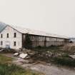 View from NE of two-storey warehouse prior to demolition