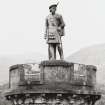 Glenfinnan Monument.  Hi-spy view of front of statue from North East.