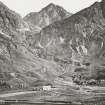 Copy of a historic photographic view of Achnambeithach, looking south west; 'Glencoe - near scene of massacre'.  From GM Simpson of Australia's album.
