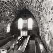 Canna, Church of Scotland. View of interior from W end.