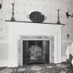 Dining room, fireplace, detail