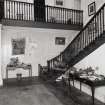 Ground floor, stair hall, view from SSW