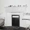 First floor, West/central bedroom, fireplace, detail