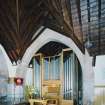 Interior. Detail of organ.