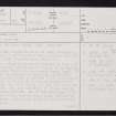 St John's Point, ND37SW 2, Ordnance Survey index card, Page Number 1, Recto