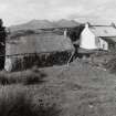 View from E showing the croft house and the Rum Cuillin.