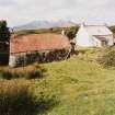 View from E showing the croft house and the Rum Cuillin.