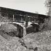 Detail of concrete conduit aquaduct near first sidestream