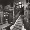 Kinlochmoidart House. Staircase, view from west