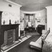 Kinlochmoidart House. Second floor, north corner bedroom, view from south west.