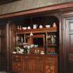 Kinlochmoidart House. Dining Room, detail of south east central recess.