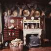 Kinlochmoidart House. Hall, detail of fireplace