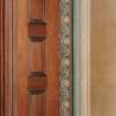 First floor, library, panelling and cornice, detail