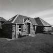 Muck, Port Mor. Tea room and craft shop. View from NW.
