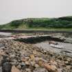 Muck, Port Mor, Pier Cottage. Quay. View from ENE.