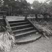 Detail of W steps to terrace