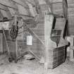 View of hand powered corn and seed dresser