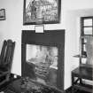 Interior. Detail of bedroom fireplace