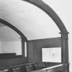 Interior-detail of breast and arch in East loft
