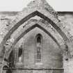 Fearn Abbey.  Ross aisle, view of vaulting ribs from North.
