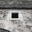 Detail of vent/window on south face of barn