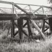 Detail of trestle, orbent (with later reinforcement)
