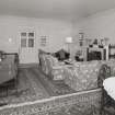 Ground floor, dining room (former morning room), view from West showing strong room door on left