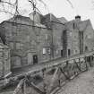 View of main production block of distillery from N