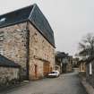 View from N along NW side of distillery, with new Still House in foreground