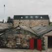 View from NE of new Still House, with cooperage in foreground