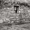 Detail of window in West wall of blackhouse