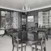 Interior. View of panelled dining room