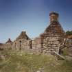 General view of ruined crofts from South