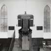 Interior. Pulpit. View from NNW from gallery