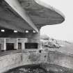 View from S of western World War II 6-inch gun-emplacement and gun pit showing canopy and part of holdfast.