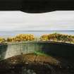 View looking SE from World War II 6-inch gun-emplacement.  Also visible is the gun pit with parapet and the holdfast.