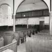 Plockton, Innes Street, Plockton Free Church, interior.
General view of West part of the interior.