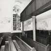 Plockton, Innes Street, Plockton Free Church, interior.
Detail of balcony.