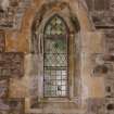 Stromeferry, Church of Scotland, interior.
General view of lancet window on East wall.
