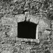 Bernera Barracks.
South barrack-block: view of ground floor window on South elevation.