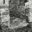 Bernera Barracks.
View of external reveals of surviving rybats of main entrance.