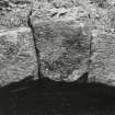 Bernera Barracks.
Detail of collapsed voussoirs from main entrance gateway.