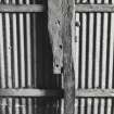 Fernaig cruck-framed barn, interior.
Detail of East blade of cruck 1.