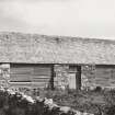 Achmore Farm, Cruck-framed barn.
View from West..