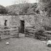 View of sheep shelter from NE